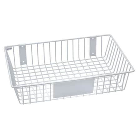 Rack Em Racks RACKEM RACKS 9179-W 18 x 12 x 4 in. Wire Basket - White 9179-W